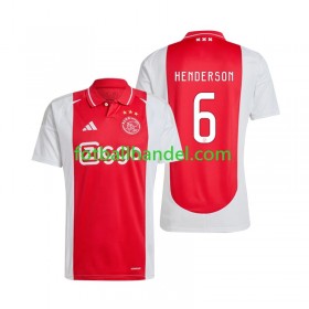 Herre Fotballdrakter AFC Ajax Henderson 6 Hjemme 2024-25 Kortermet